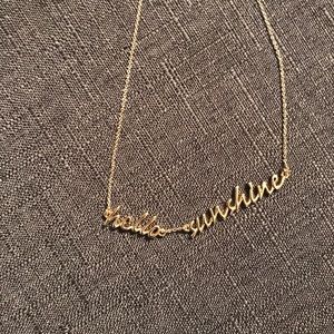 Kate Spade “hello sunshine” gold necklace
